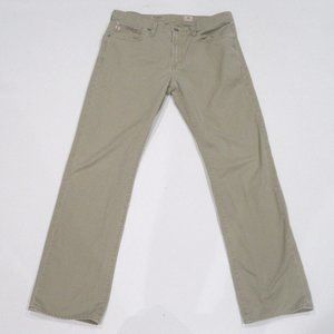 Adriano Goldschmied Protege Mens Beige Straight Leg Jeans Regular Fit Size 34x34